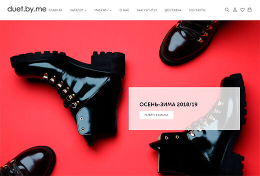 разработка интернет-магазина обуви